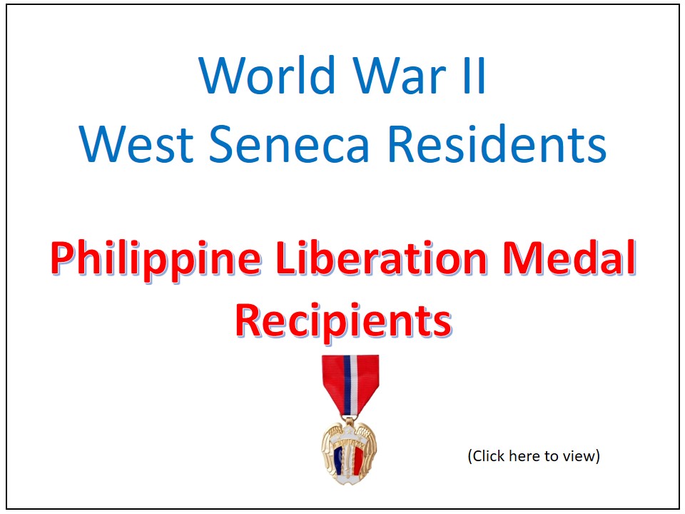 Philippine Liberation Medal Recipients